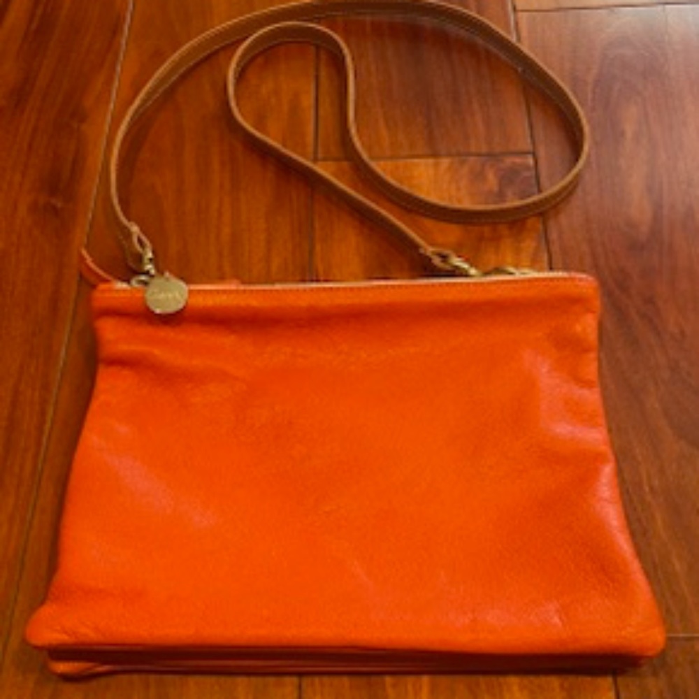 Clare V Double Sac Bretelle Bag, Orange - PERFECT for Spring and Summer 🧡